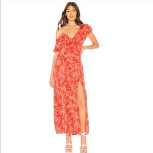 Amuse Society Midnight Flower Maxi Dress